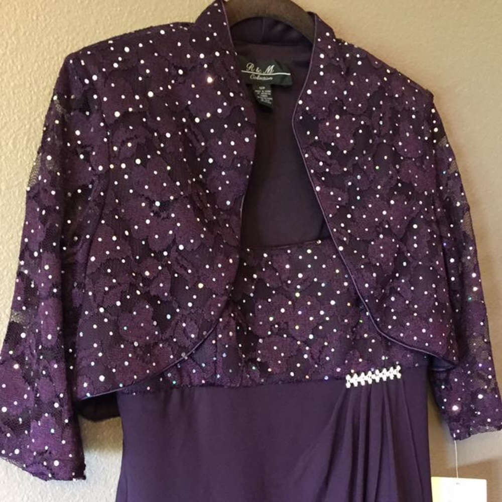 New! R & M Collection Dress with Jacket - Picture 4 of 5